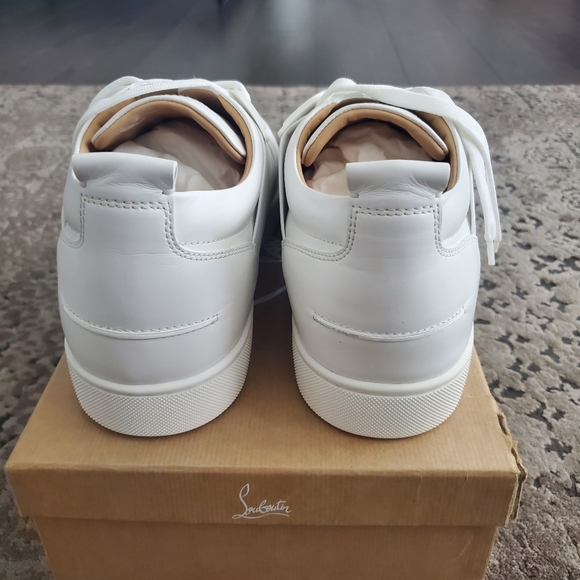 Christian Louboutin Elastikid Leather Red Sole Low-Top Sneakers - Picture 5 of 8